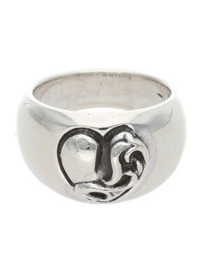 Chrome Heart in Band Silver Ring